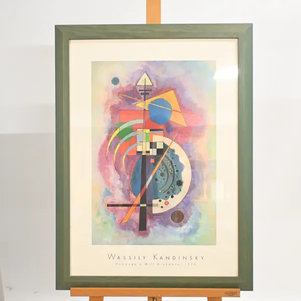 Wassily Kandinsky (1866-1944) utställningsaffisch, tryck.