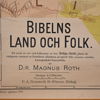 Skolkarta, "Bibelns land och folk", 1900-talets första hälft.