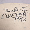Paula Von Freymann, väggplattor, 2st, stengods, signerade, 1970-tal.