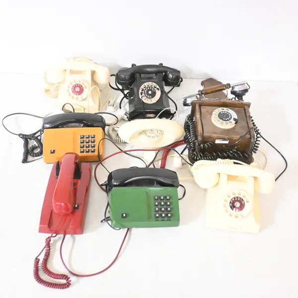 Parti telefoner, 1900-talets mitt och andra hälft.