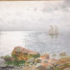 Johan Boström, kustmotiv, olja på duk, signerad.