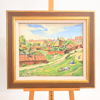Lambert Lindberg (1886-1967) stadsvy, olja på duk, signerad.