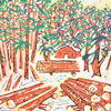 Uno Vallman (1913-2004) Skokgsarbete, olja på duk, signerad.