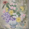 Oljor, 4st, blomsterstilleben, 1900-tal.