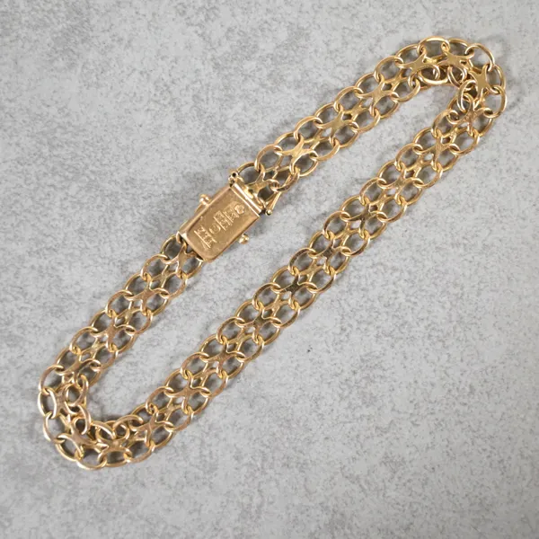 Armband, X-länk, 18k guld.