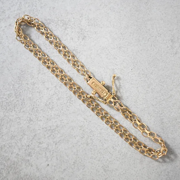Armband, X-länk, 18k guld.