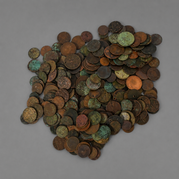 Parti mynt, koppar, Sverige, 16/1800-tal.