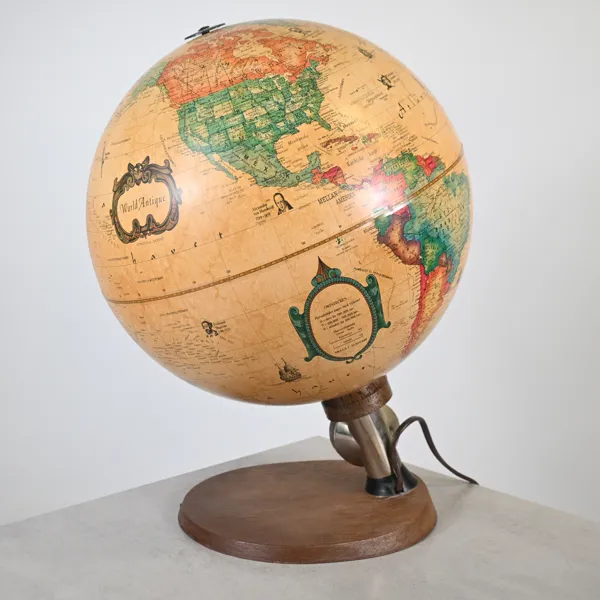 Jordglob, "World Antique", Scan-Globe, Danmark, 1900-tal.