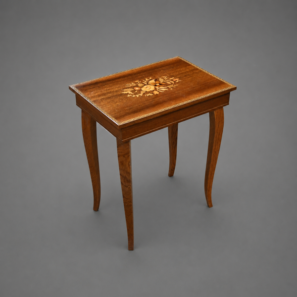 Speldosa, intarsia, 1900-talets andra hälft.