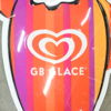 Reklamskylt, "GB GLACE", plast.