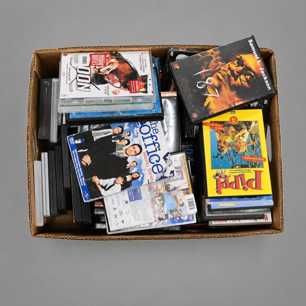Parti DVD-filmer.