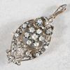 Brosch/hänge, diamanter, 18k guld, omkring år 1900.