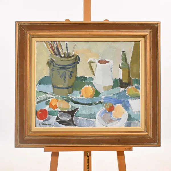 Erik Ekman (1906-1986) stilleben, olja på duk, signerad.