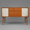 Radiomöbel, teak, Grundig, 1900-talets mitt.