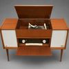 Radiomöbel, teak, Grundig, 1900-talets mitt.