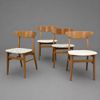 Stolar, 4st, modell "210", teak, Farsturp, Danmark, 1960-tal.