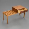 Telefonbänk, teak, 1960-tal.