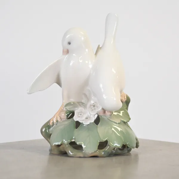 Theodor Madsen, figurin, porslin, fåglar, Royal Copenhagen.