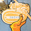 Emaljskylt, "Sachs Moped Service".