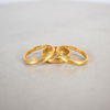 Ringar, 3st, 23k guld.