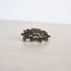 Brosch, förgyllt silver med granater, tidigt 1900-tal.
