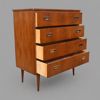 Byrå, teak, 1960-tal.