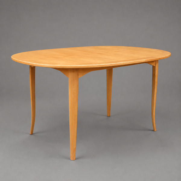 Carl Malmsten, soffbord, "Ovalen", björk.