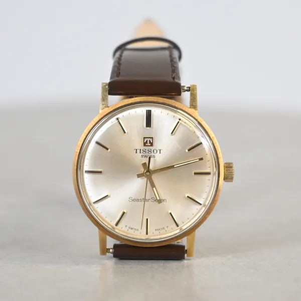 Armbandsur, 18k guld, Seastar Seven, Tissot, 34 mm.
