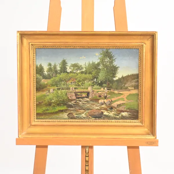 Odientifierad konstnär, sommarlandskap, olja på duk, 1800-tal.