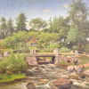 Odientifierad konstnär, sommarlandskap, olja på duk, 1800-tal.