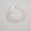 Armband och halsband, flätad, sterlingsilver.