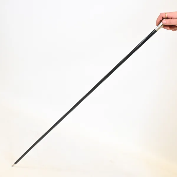 Studentkäpp, handtag i silver, 1900-tal.