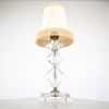 Bordslampa, fasettslipat glas, 1900-talets andra hälft.