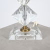 Bordslampa, fasettslipat glas, 1900-talets andra hälft.