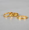 Ringar, 3st, 23k guld.