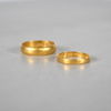 Ringar, 2st, 23k guld.