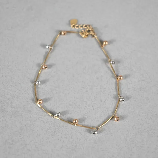 Armband, stavlänk, 18k guld.