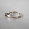 Tvåstensring, 18k vitguld med diamanter. 