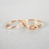 Ringar, 2st, 18k guld med stenar.