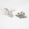 Broscher, 6st, silver och metall.