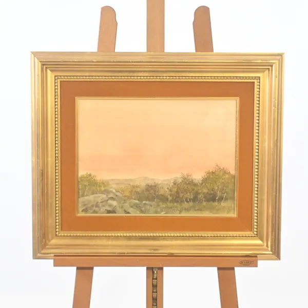 Robert Högfeldt (1894-1986) "Norrländskt landskap", akvarell, signerad.