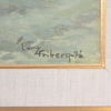 Larz Wilhelm Friberg (1918–2002) "Tofsvipor om våren", olja på duk, signerad.