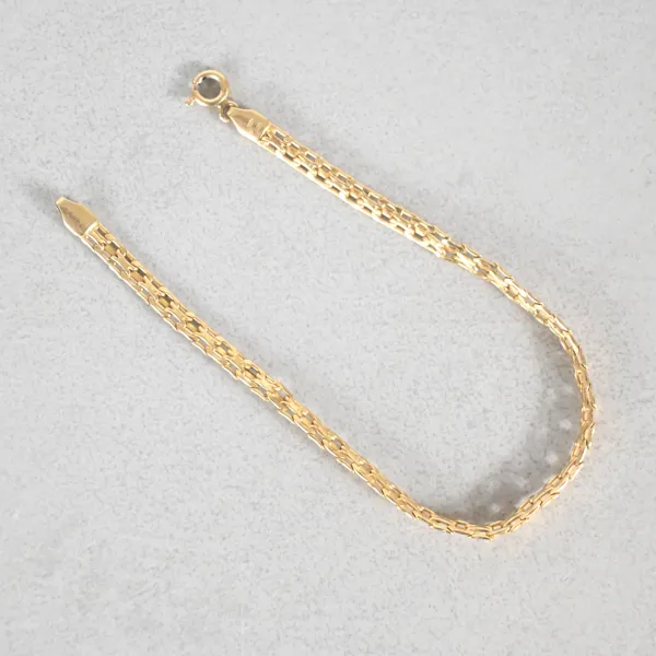 Armband, X-länk, 18k guld.
