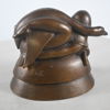 Nils Fougstedt (1881-1954) "Leda och svanen", skulptur, brons, signerad.
