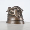 Nils Fougstedt (1881-1954) "Leda och svanen", skulptur, brons, signerad.