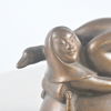Nils Fougstedt (1881-1954) "Leda och svanen", skulptur, brons, signerad.