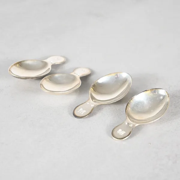 Medicinskedar, 4st, sterlingsilver.