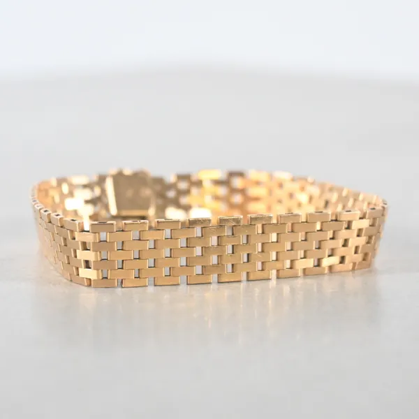Armband, korridorlänk, 18k guld.