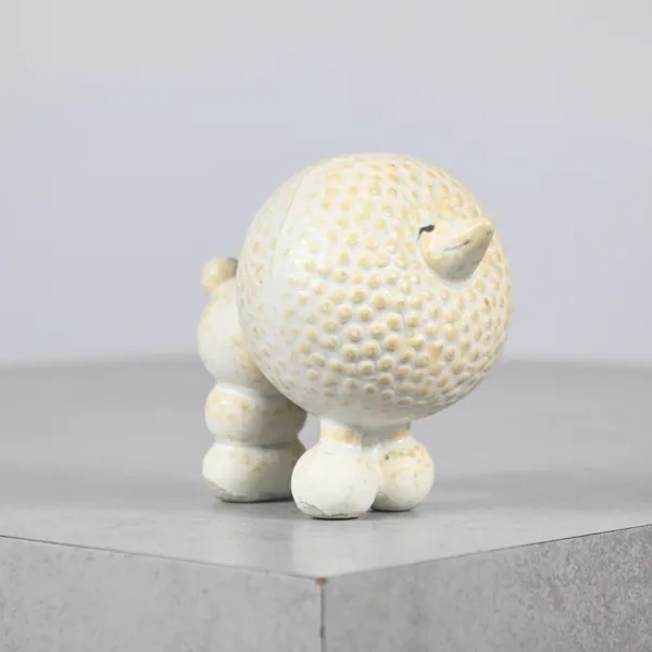 Lisa Larson, figurin, "Pudel" ur serien "Kennel", stengods, Gustavsberg.
