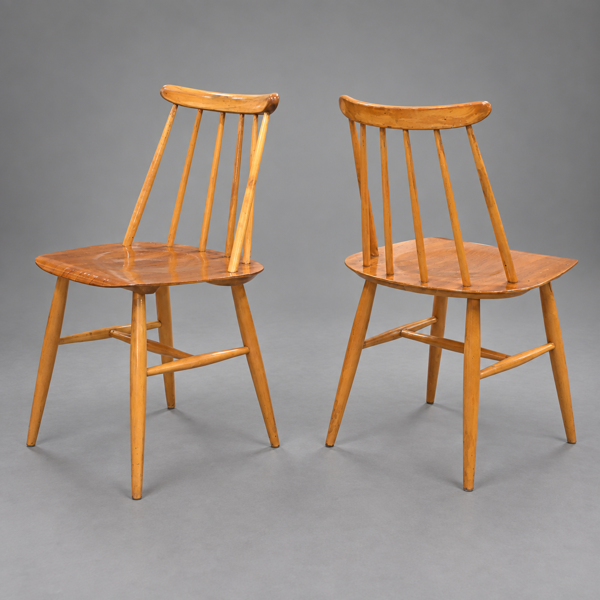 Ilmari Tapiovaara, stolar, ett par, "Fanett", Edsbyverken, 1950/60-tal.